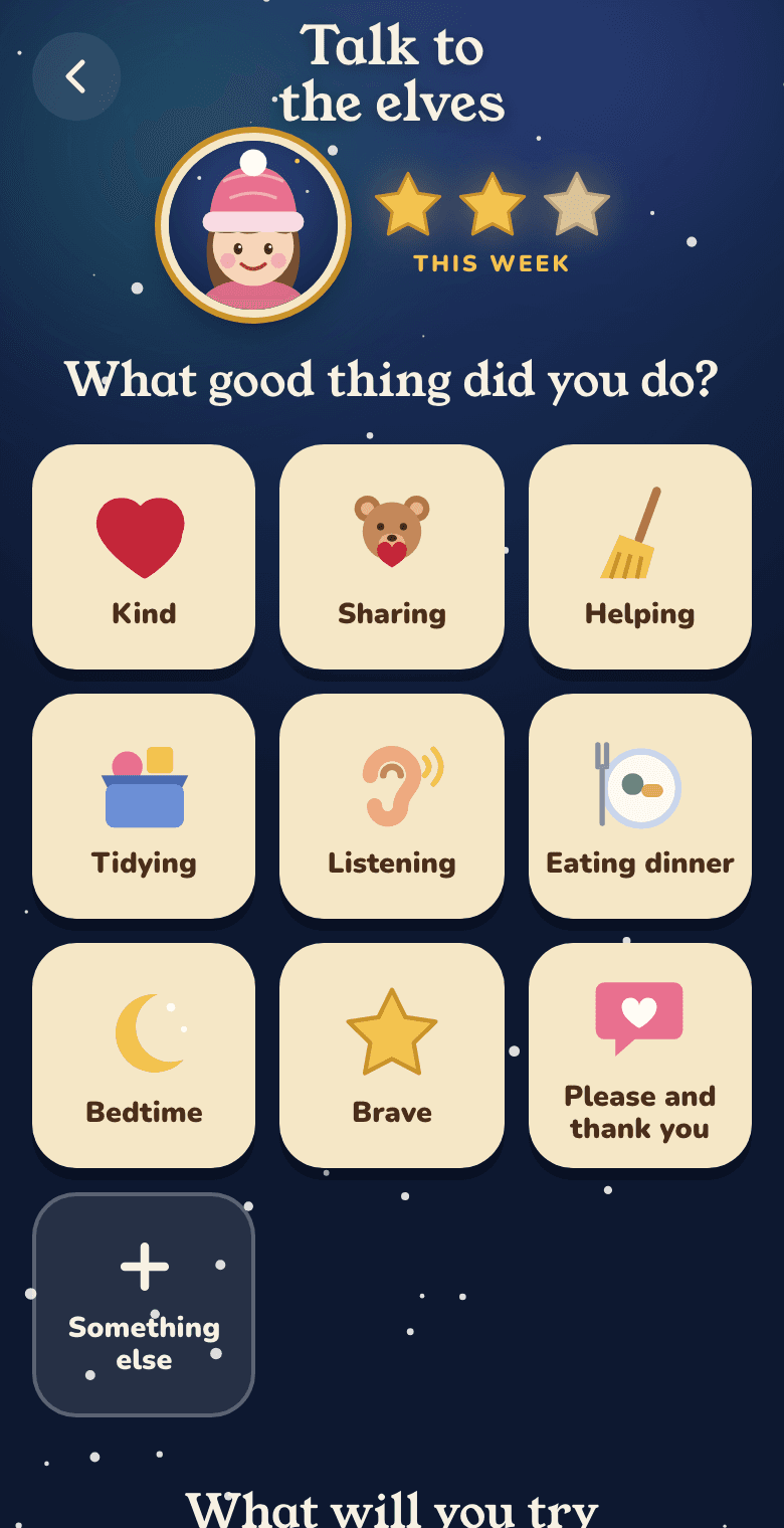 Tell the elves: this week’s stars and big picture buttons for good things
